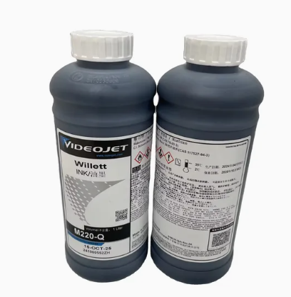 Videojet M220-Q Printer Ink 1000ml Original Willett Dod Cij Printing Ink for Vj 2120 Large Character Printer.
