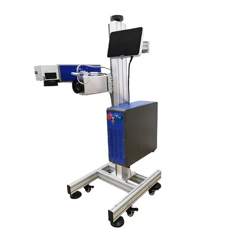 High speed online 20w 30w CO2 laser marking machine for coding date on bottle